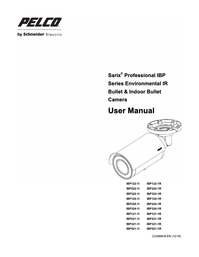 First page image of the manual for Sarix Professional IBP321-1I