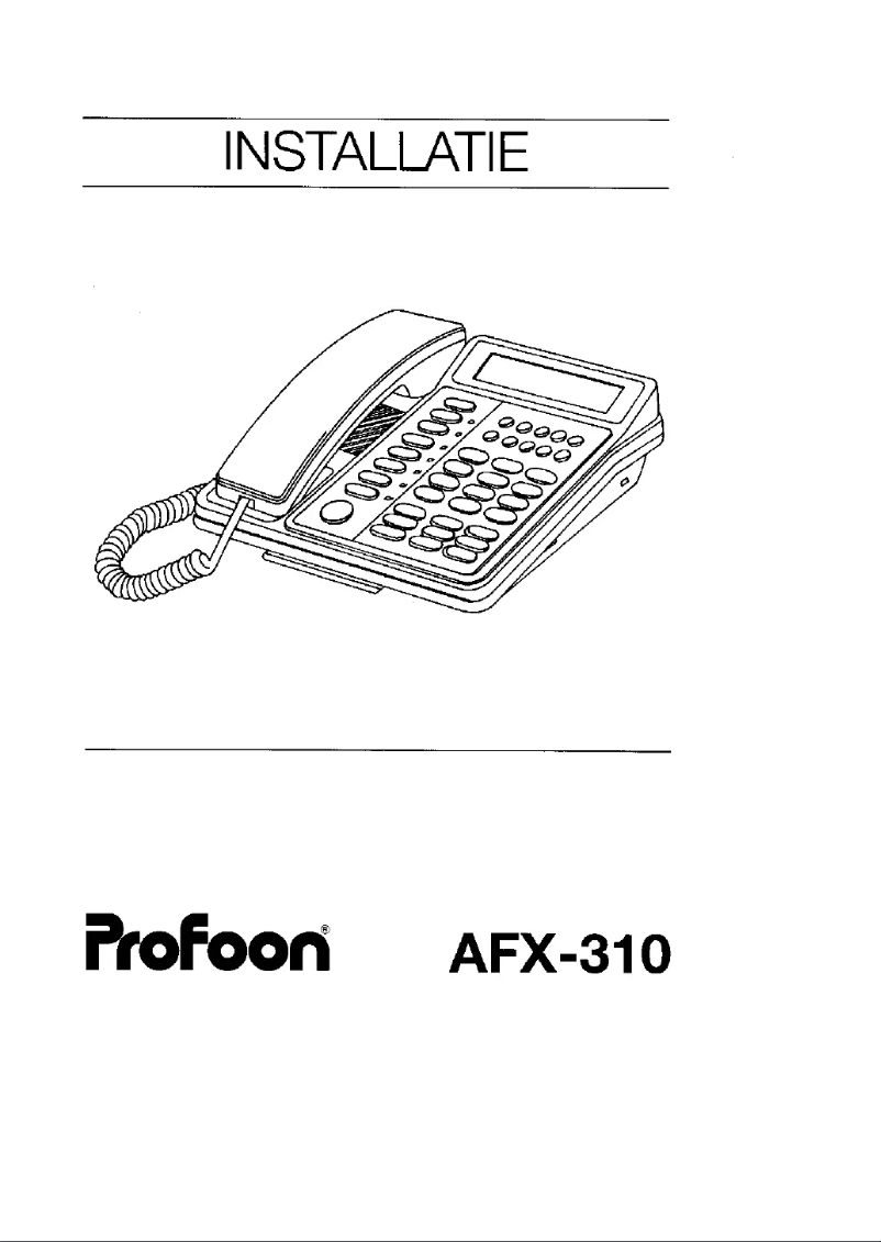 First page image of the manual for AFX-310