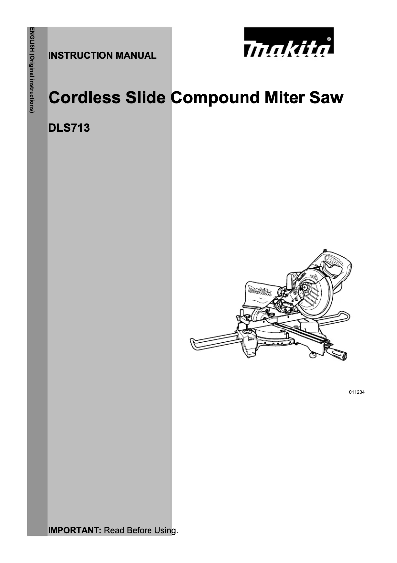 First page image of the manual for DLS713NRTE