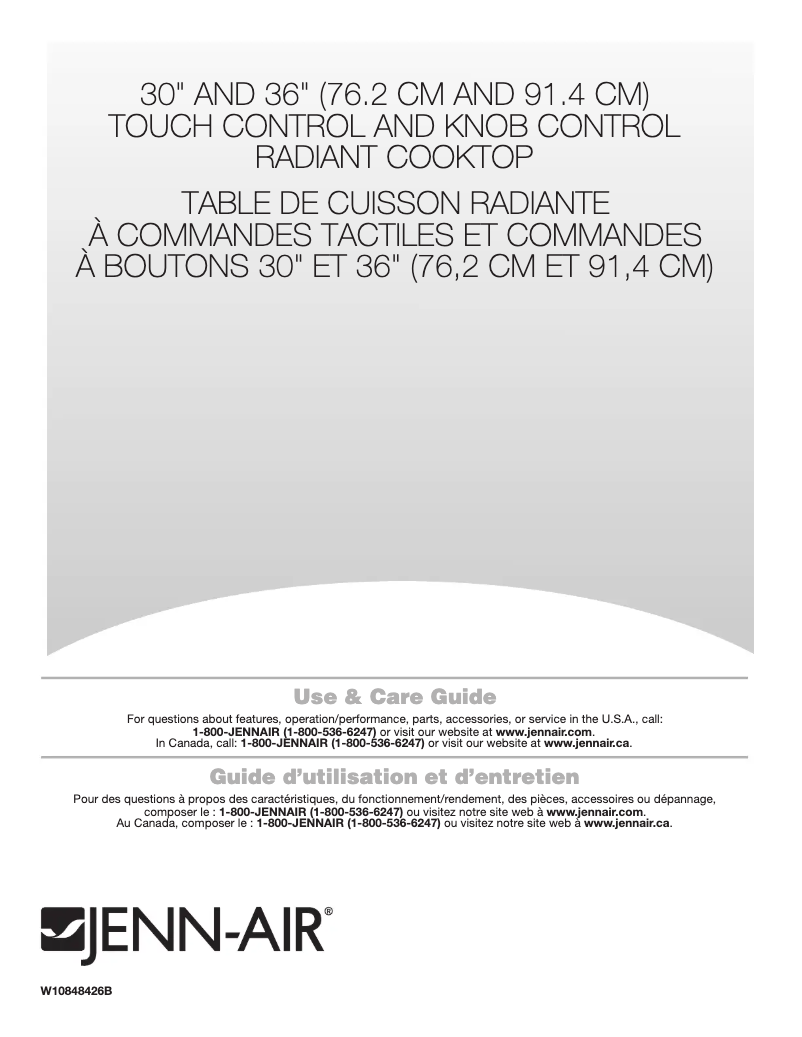 First page image of the manual for JED4536GS