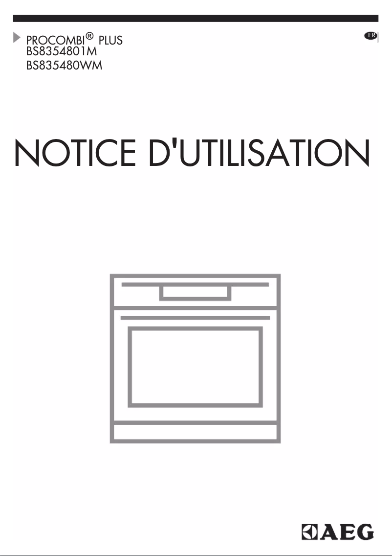 Page 1 of the manual User Manual AEG BS835480WM