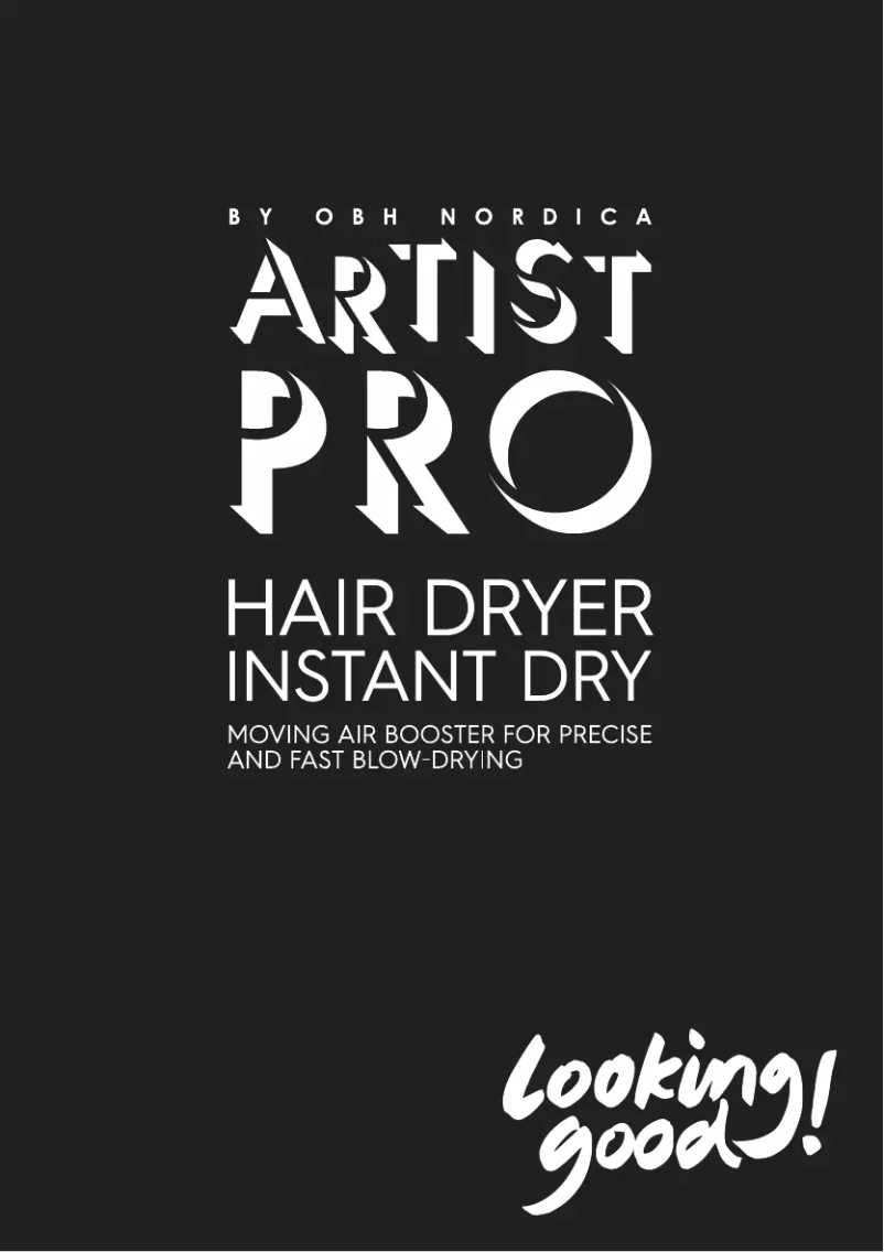 Page 1 of the manual User Manual OBH Nordica Artist Pro Instant Dry