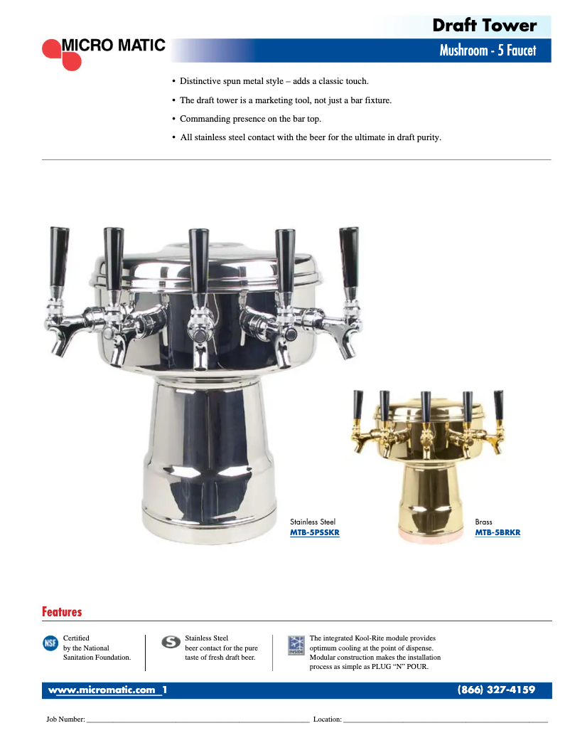 First page image of the manual for MTB-5KR