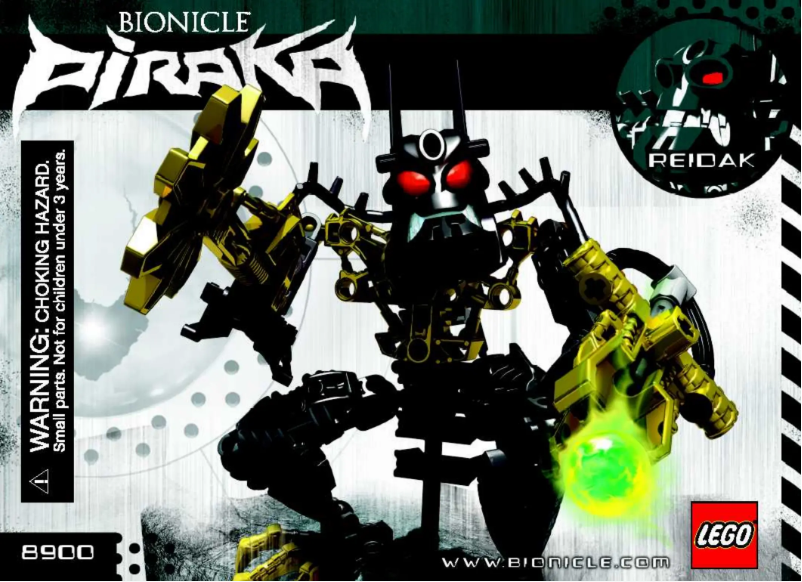 Page 1 of the manual User Manual Lego Bionicle 8900