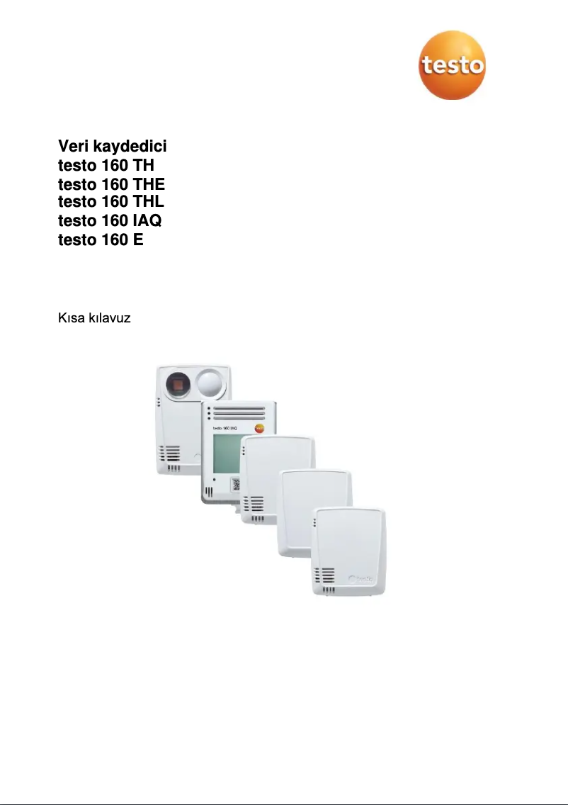 First page image of the manual for 160 TH