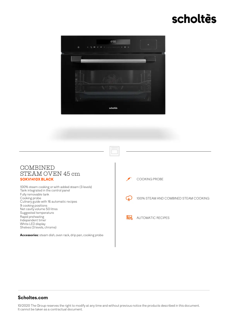 First page image of the manual for SOKV1410X