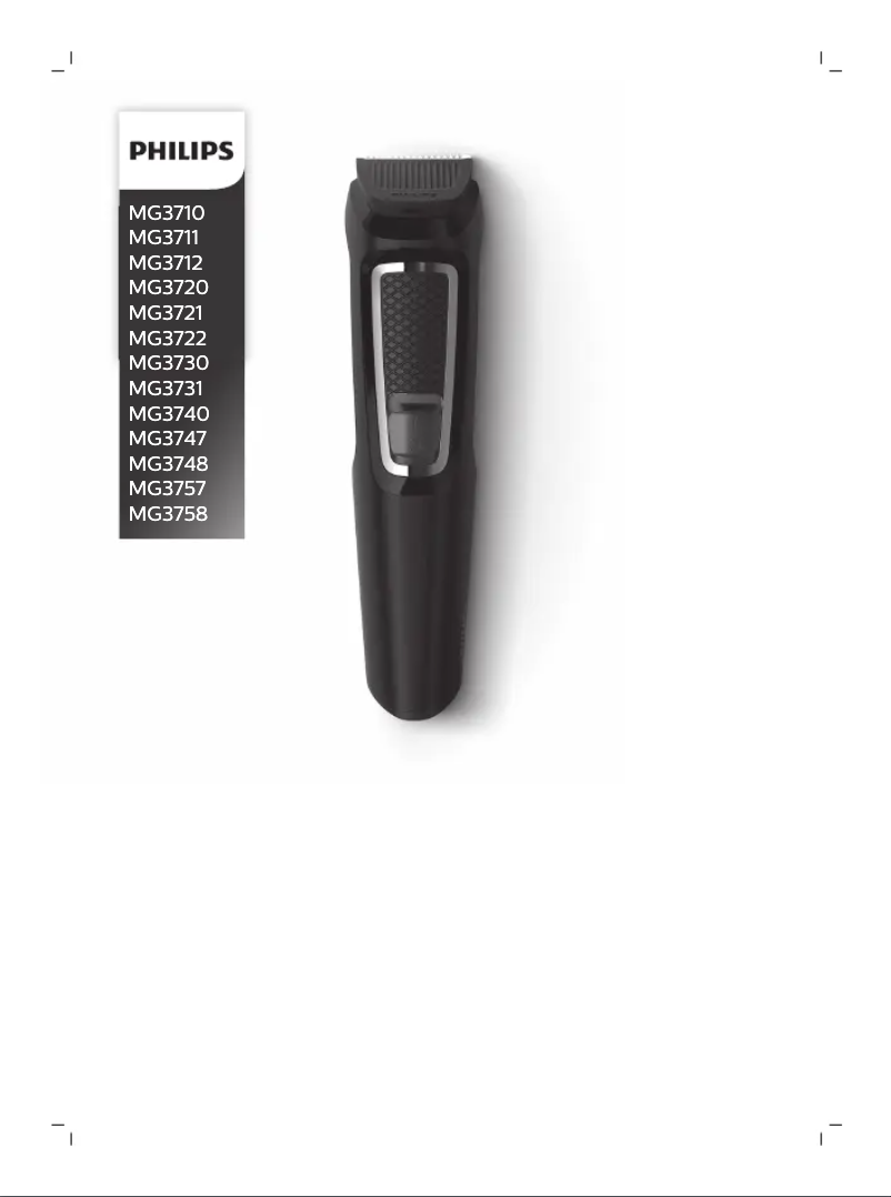 First page image of the manual for Multigroom MG3712