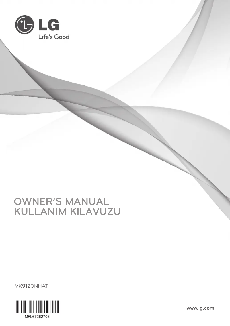 Page 1 of the manual User Manual LG VK9120NHAT