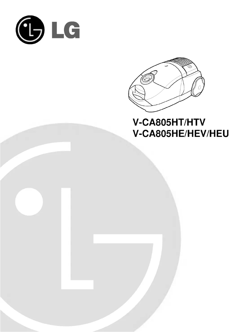 First page image of the manual for V-CA805HT