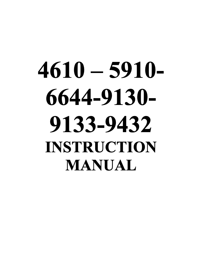 First page image of the manual for 6244