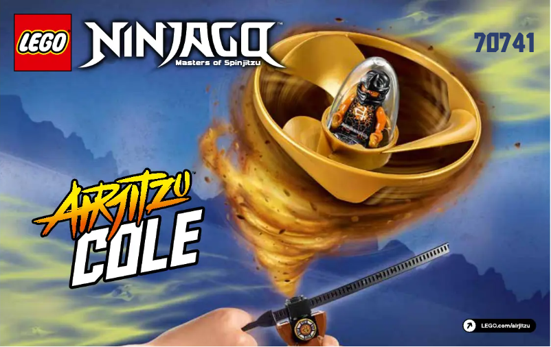 First page image of the manual for Ninjago 70741