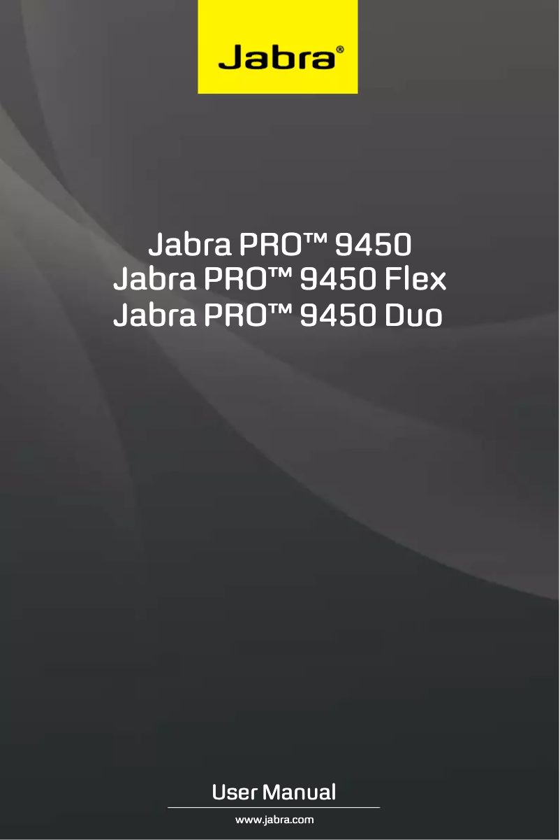First page image of the manual for PRO 9450 Flex