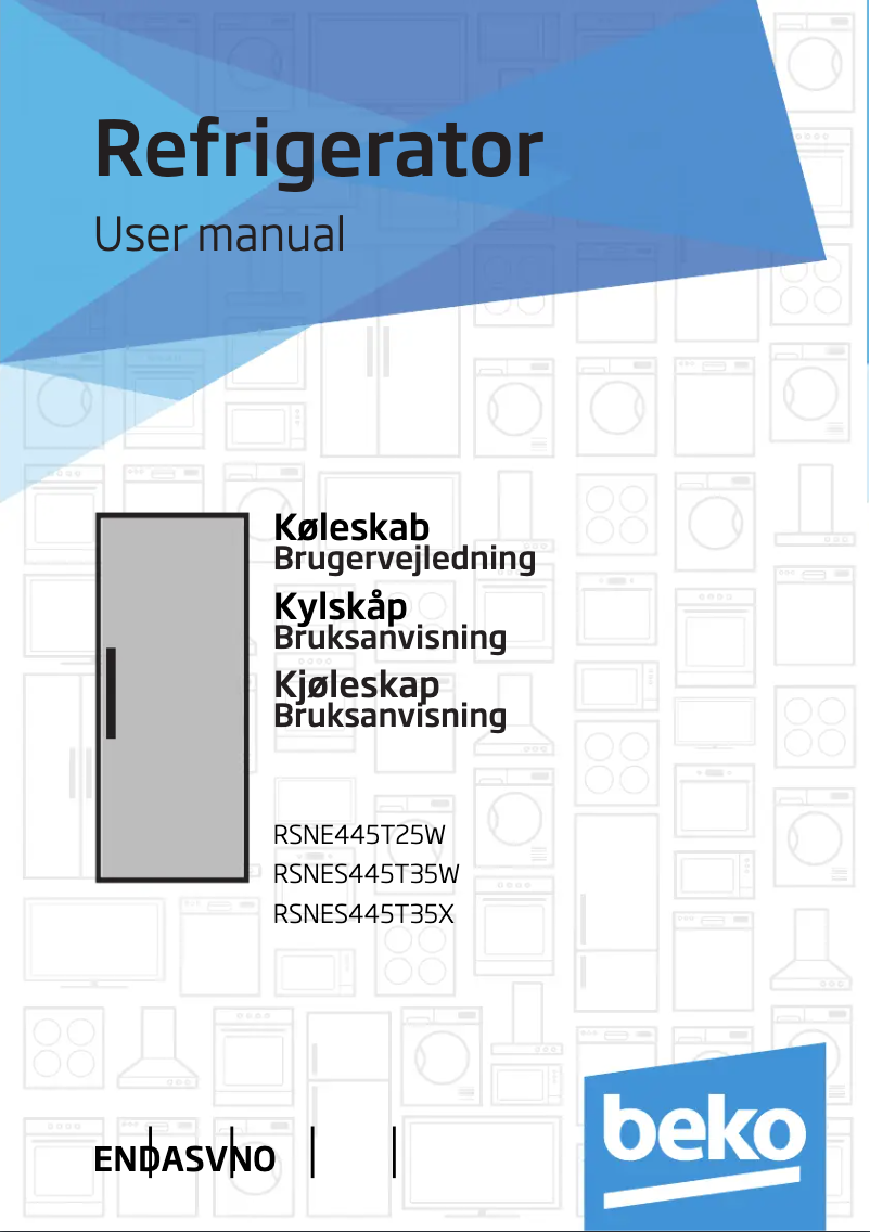 First page image of the manual for RSNES 445 T35 X