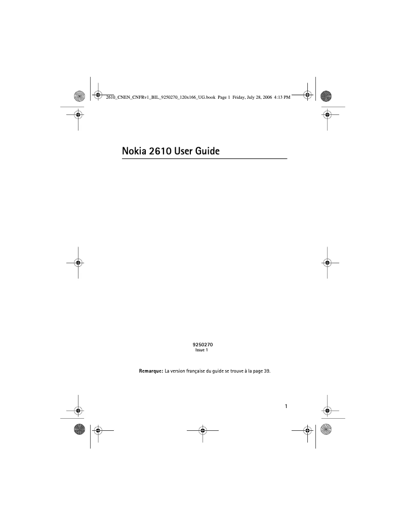 Page 1 of the manual User Manual Dascom 2610