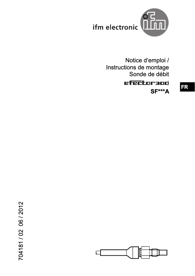 First page image of the manual for SF320A