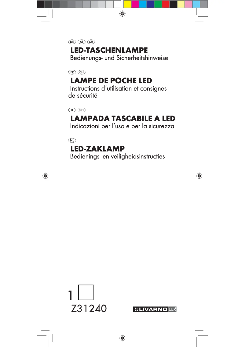 First page image of the manual for IAN 75728