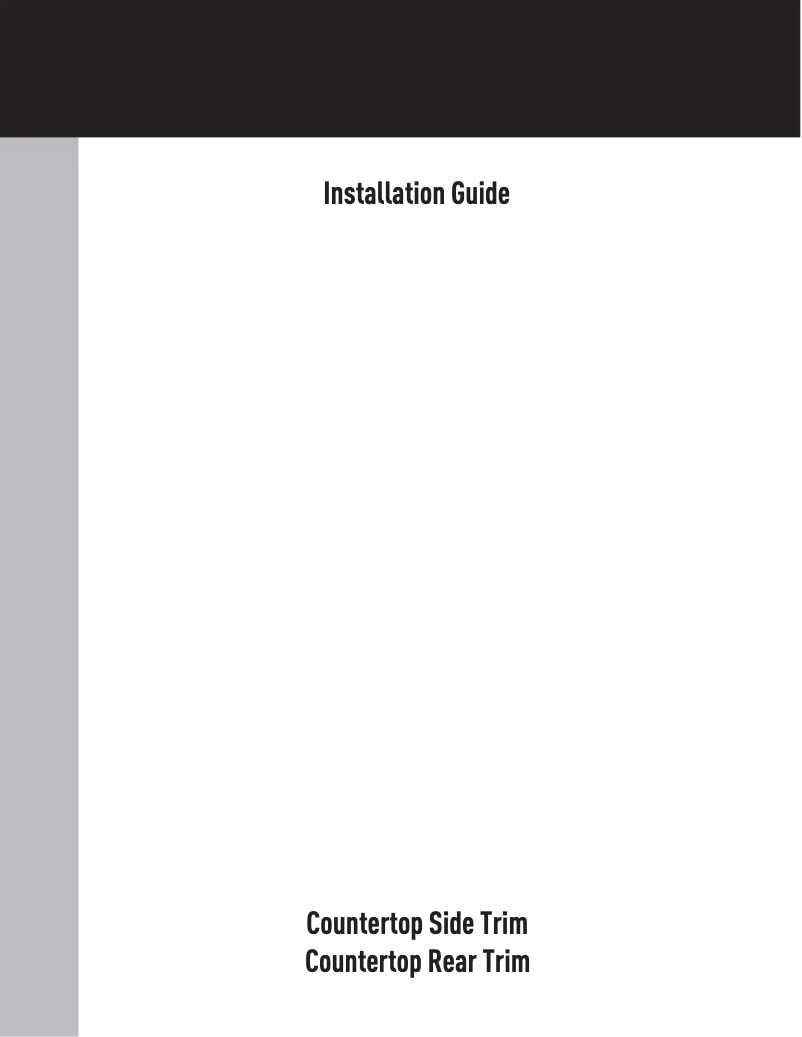 Page 1 of the manual Installation Guide Viking RVDR33025BKALP