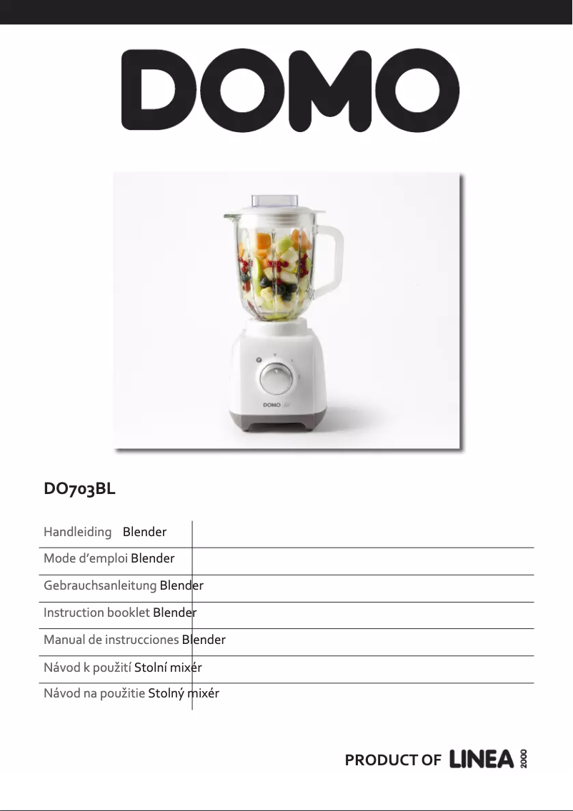 First page image of the manual for DO703BL