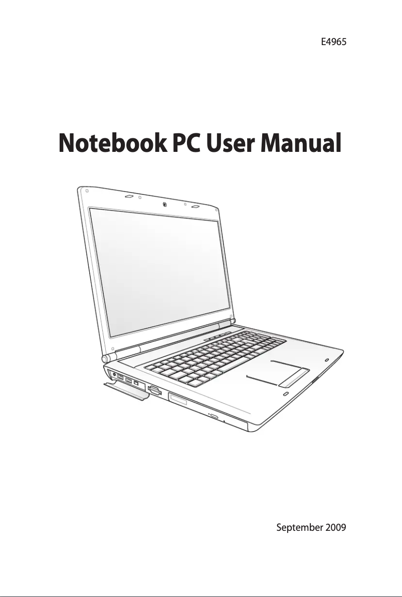 Page 1 of the manual User Manual Asus G72Gx
