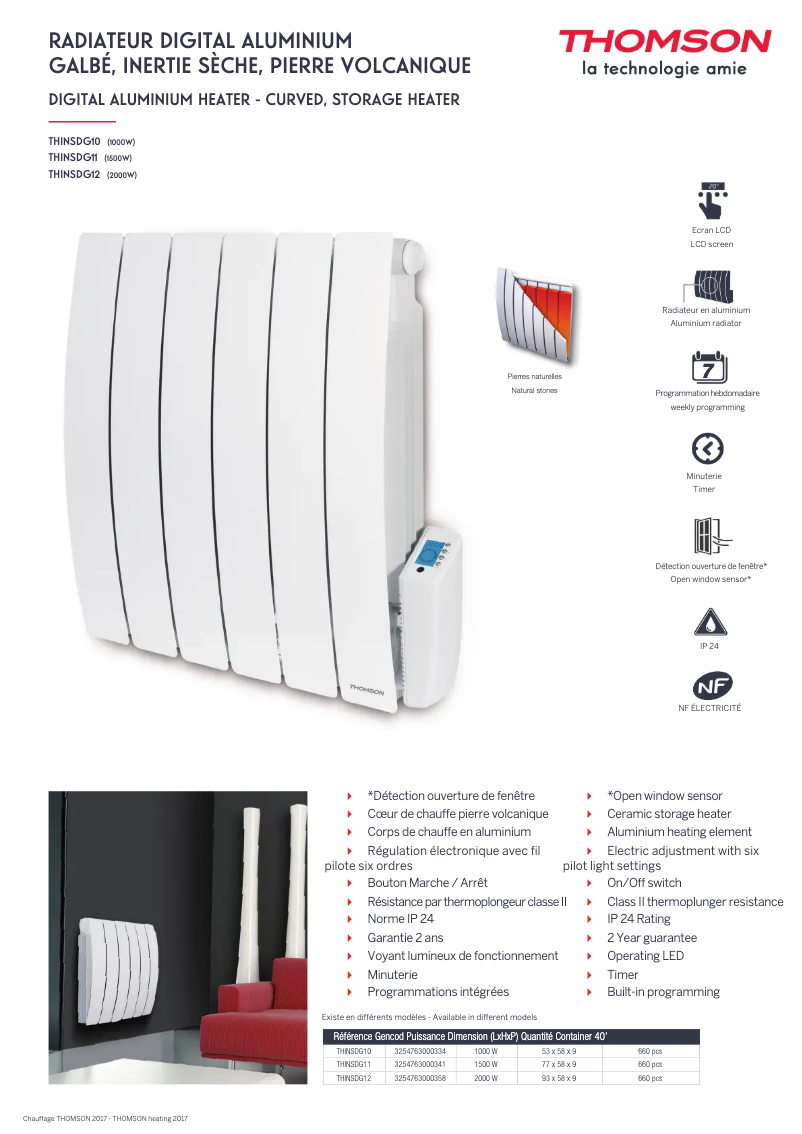 First page image of the manual for THINSDG10