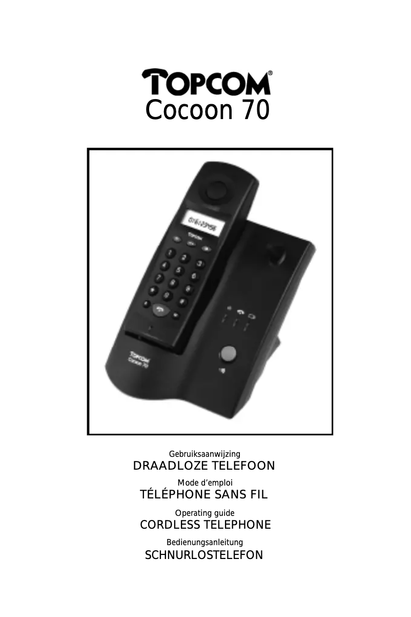 First page image of the manual for Cocoon 70