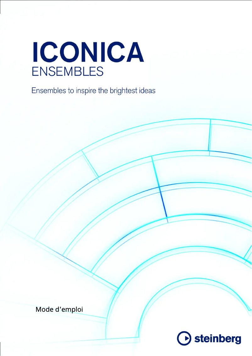 First page image of the manual for Iconica Ensembles