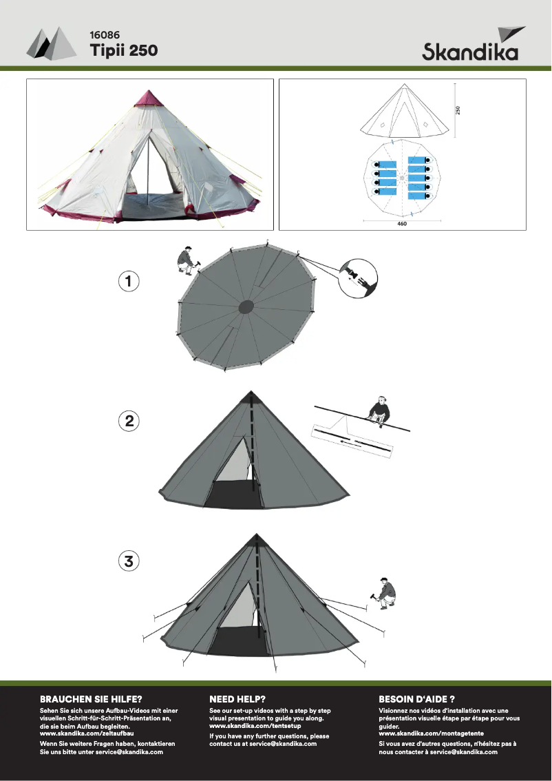 First page image of the manual for Tipii 250