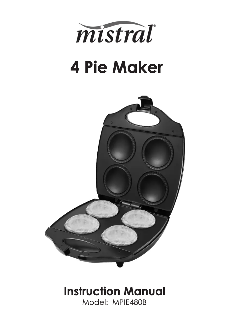 First page image of the manual for MPIE480B