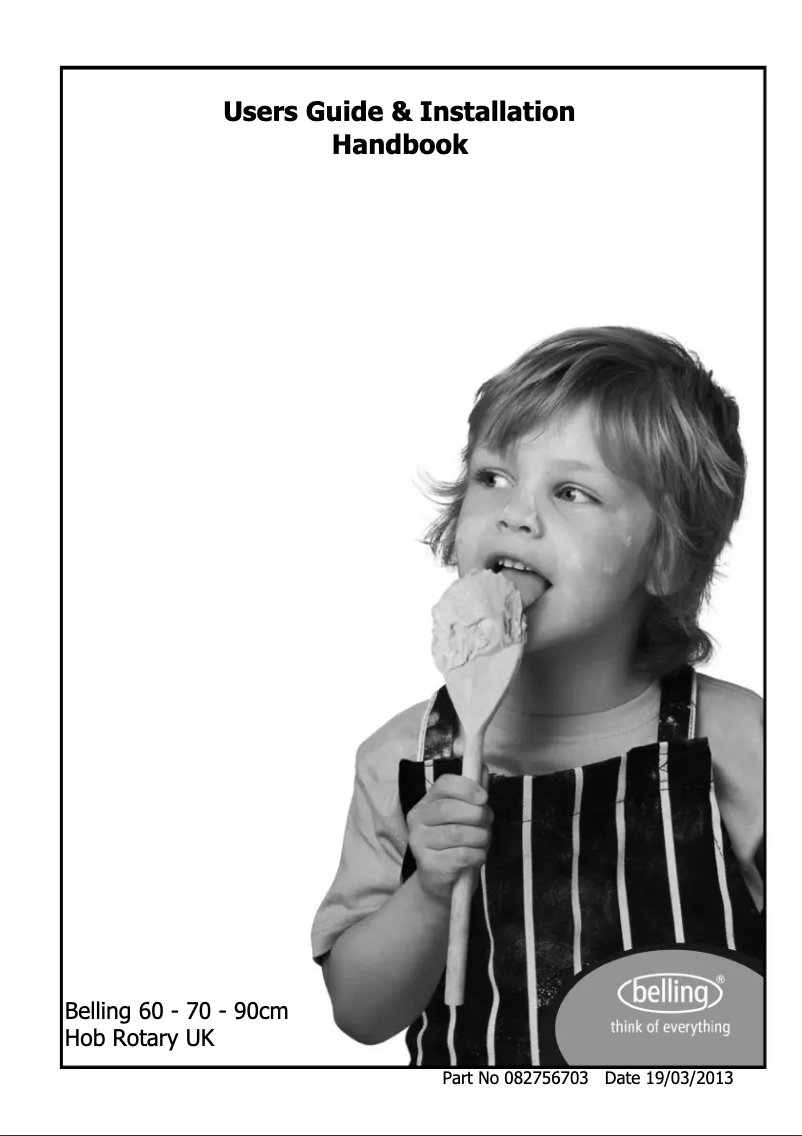 Page 1 of the manual User Manual Belling CH60RX