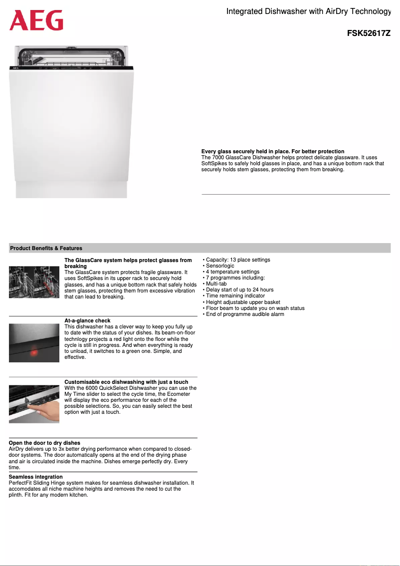 First page image of the manual for FSK52617Z