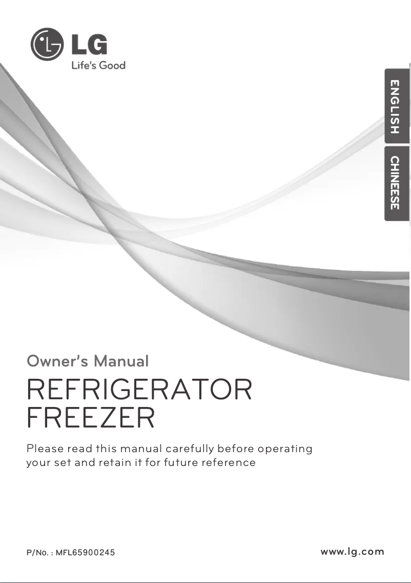 Page 1 of the manual User Manual LG GR-V262SLCB