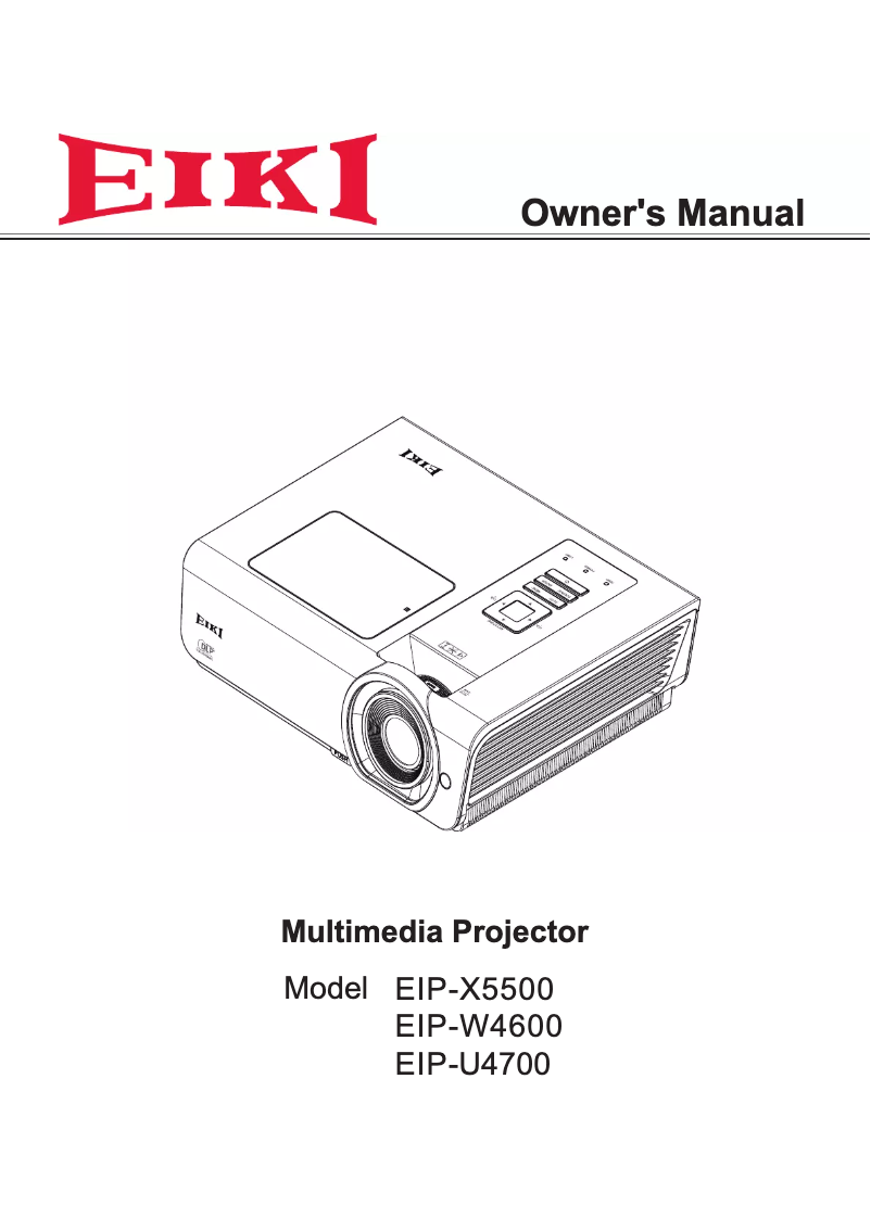 First page image of the manual for EIP-U4700