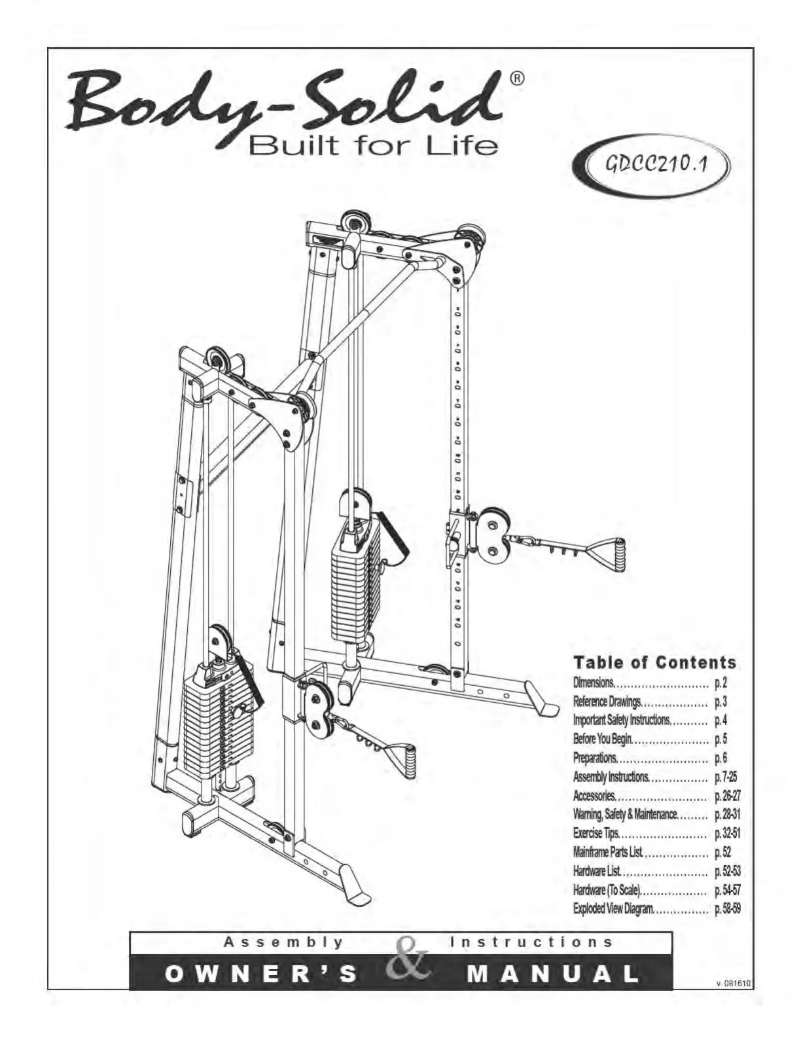 First page image of the manual for GDCC210