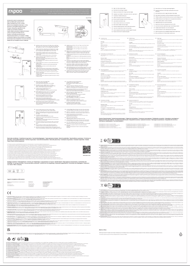Page 1 of the manual User Manual Rapoo E2710