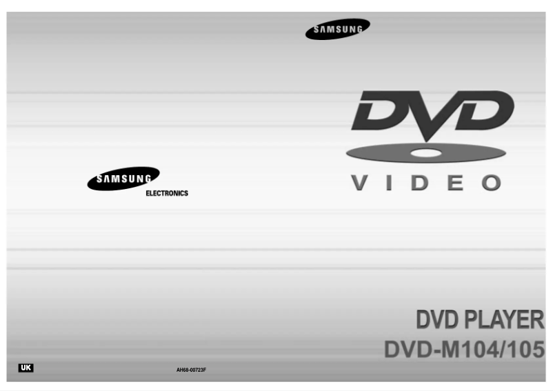First page image of the manual for DVD-M105