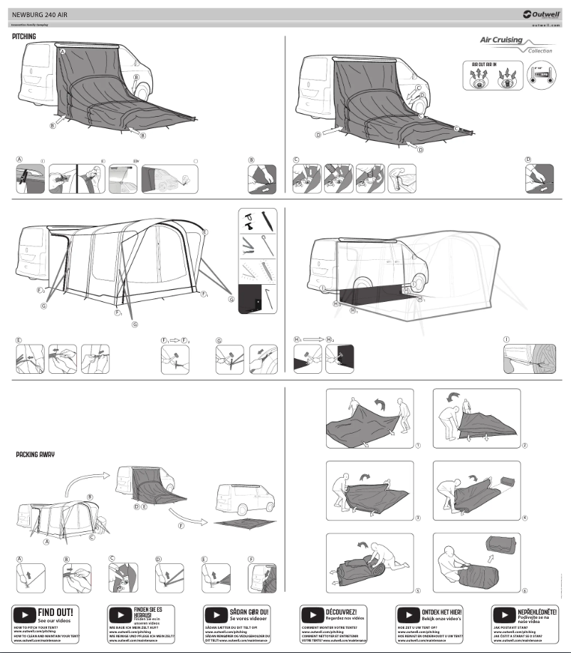 First page image of the manual for Newburg 240 Air