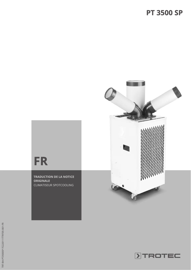 Page 1 of the manual User Manual Trotec PT 3500 SP