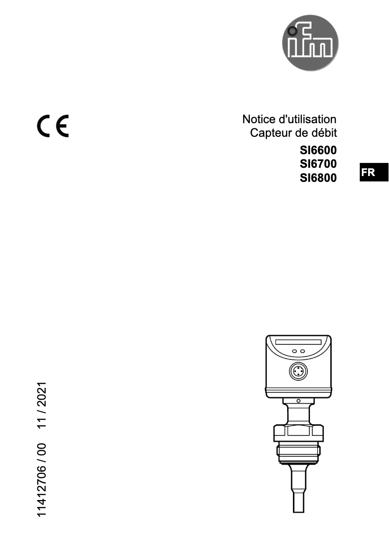 Page 1 of the manual User Manual IFM SI6600