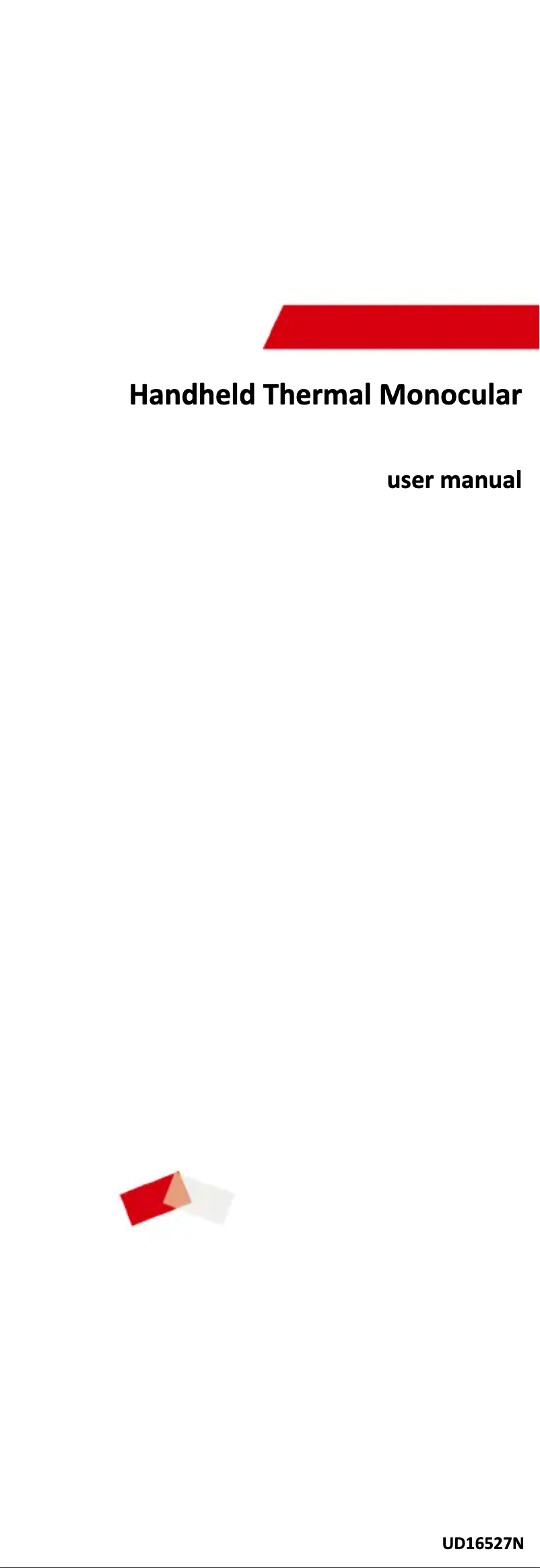 First page image of the manual for DS-2TS03-15XF/W