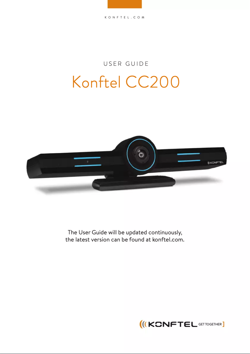 Page 1 of the manual User Manual Konftel CC200