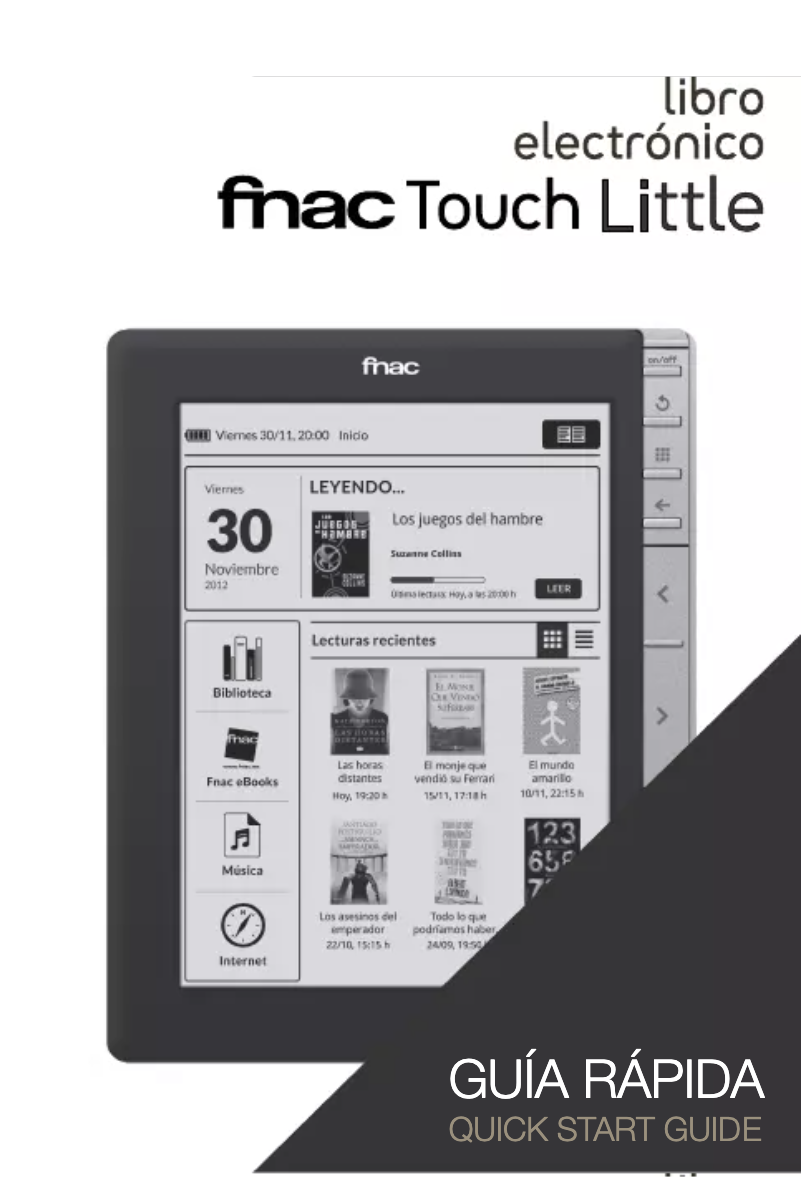 Image de la première page du manuel de l'appareil Fnac Touch Little