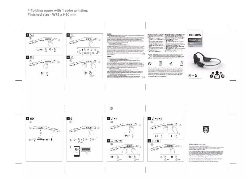 Page 1 of the manual Quick Start Guide Philips TAA1708