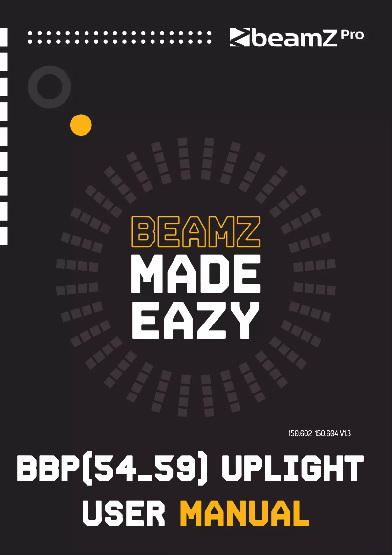 Page 1 of the manual User Manual BeamZ BBP54