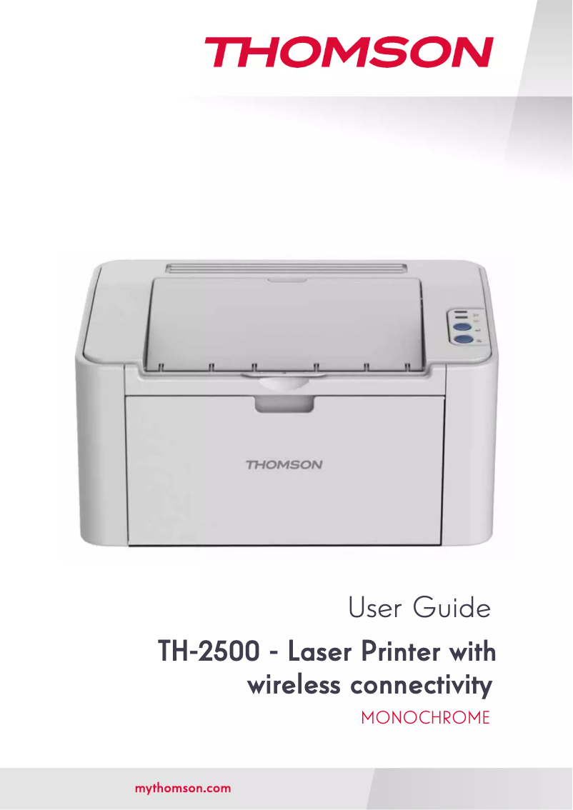 Page 1 of the manual User Manual Thomson TH-2500