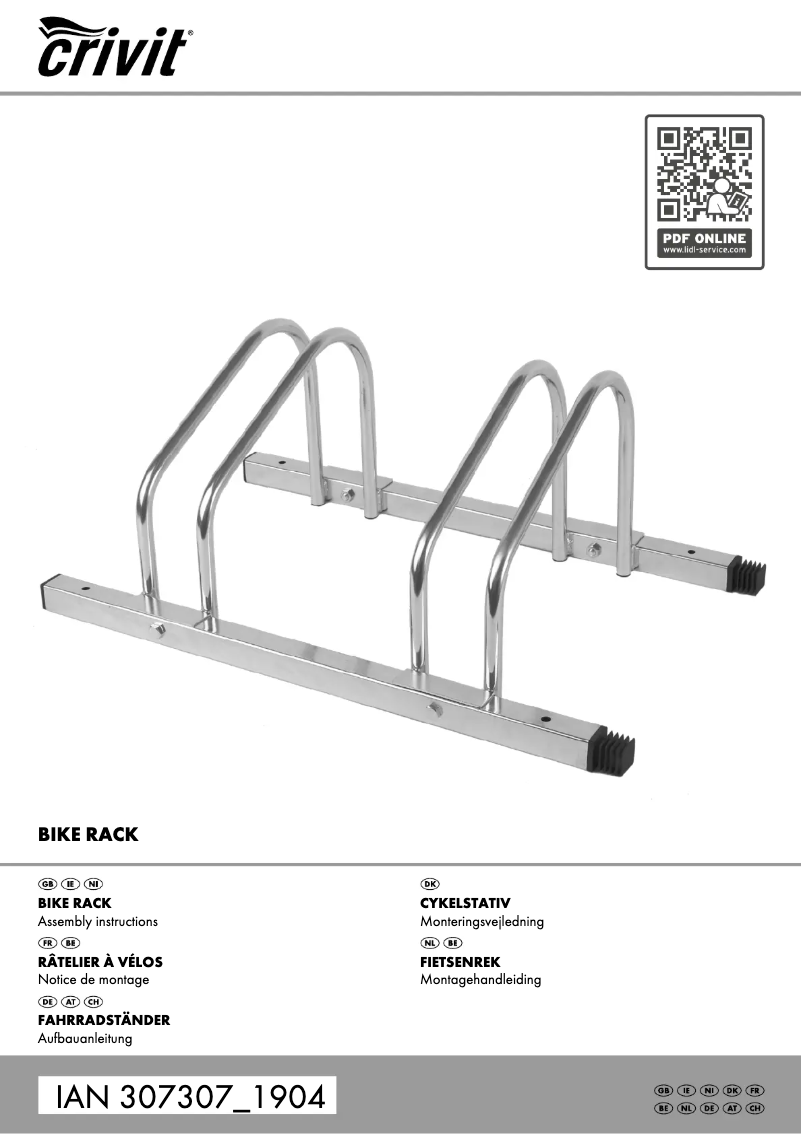 Page 1 of the manual User Manual Crivit IAN 307307