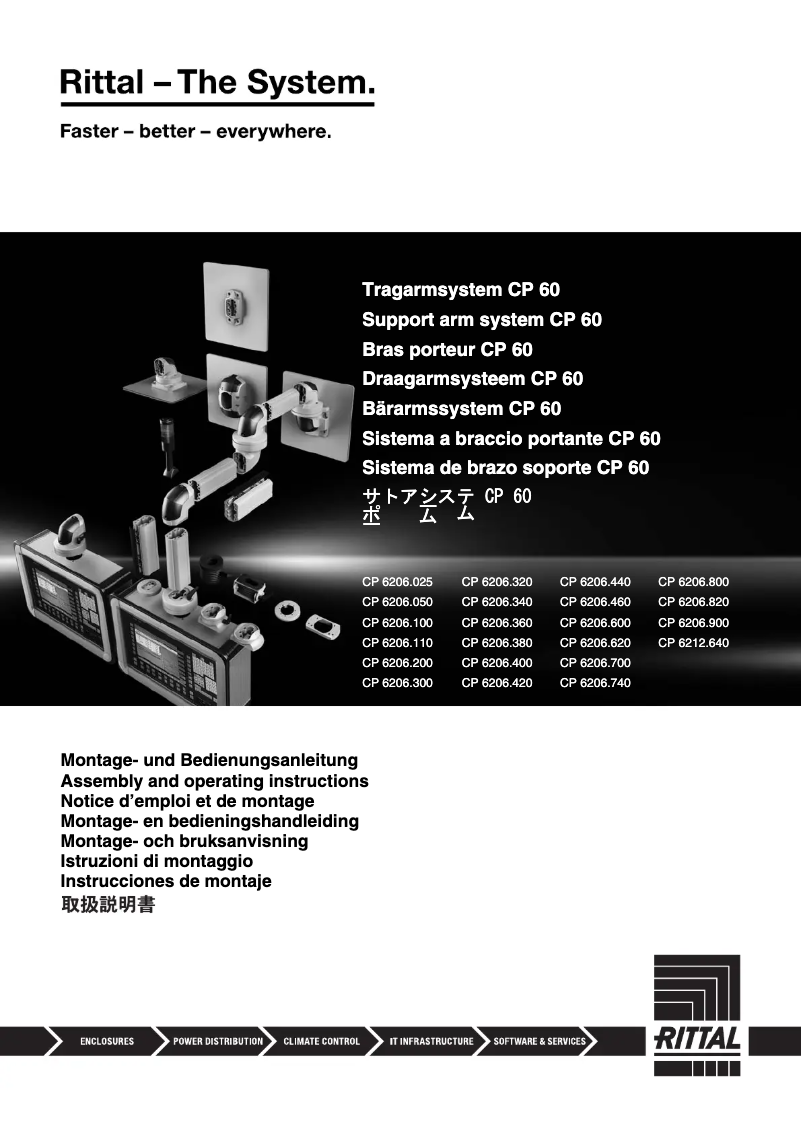 Page 1 of the manual User Manual Rittal CP 60