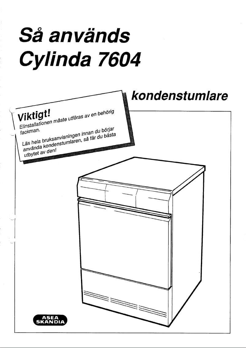 Page 1 of the manual User Manual Cylinda 7604