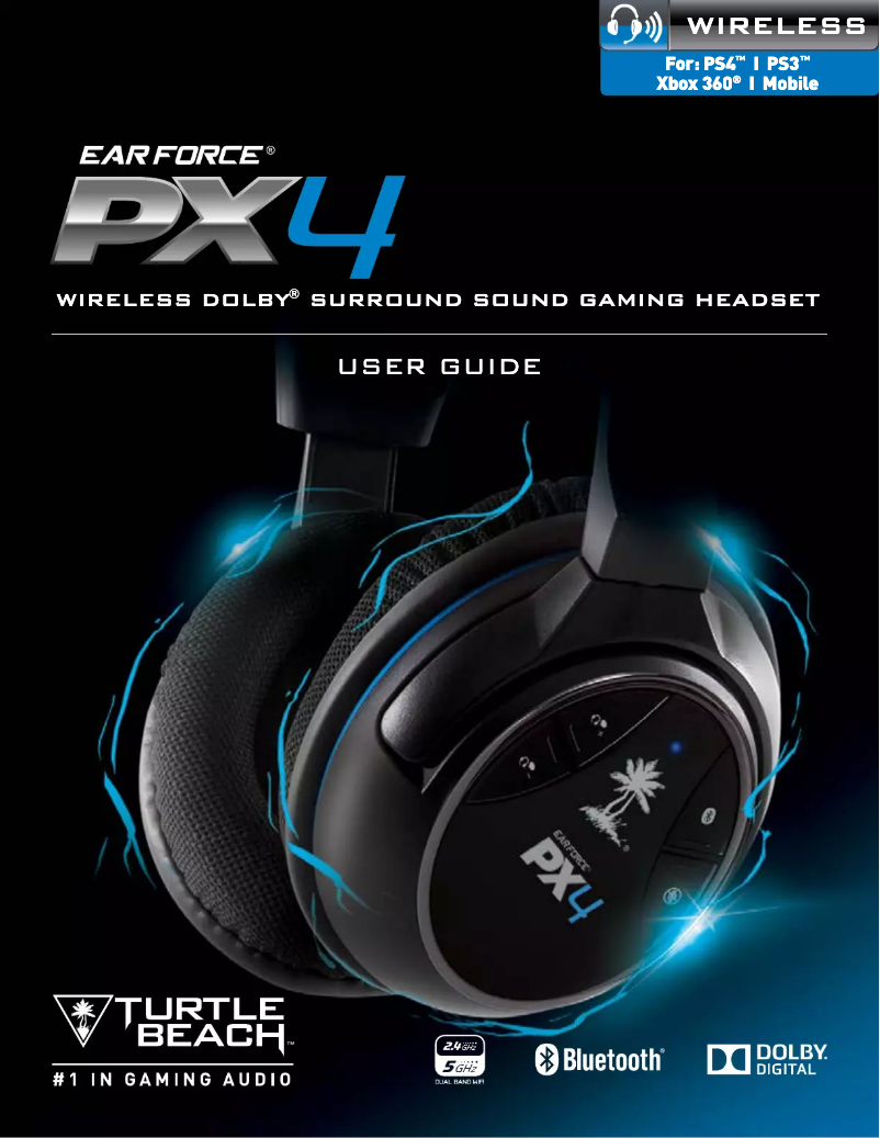 Page 1 of the manual User Manual Turtle Beach Ear Force PX4