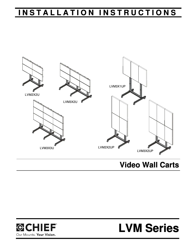 Page 1 of the manual User Manual Chief LVM2X2UP