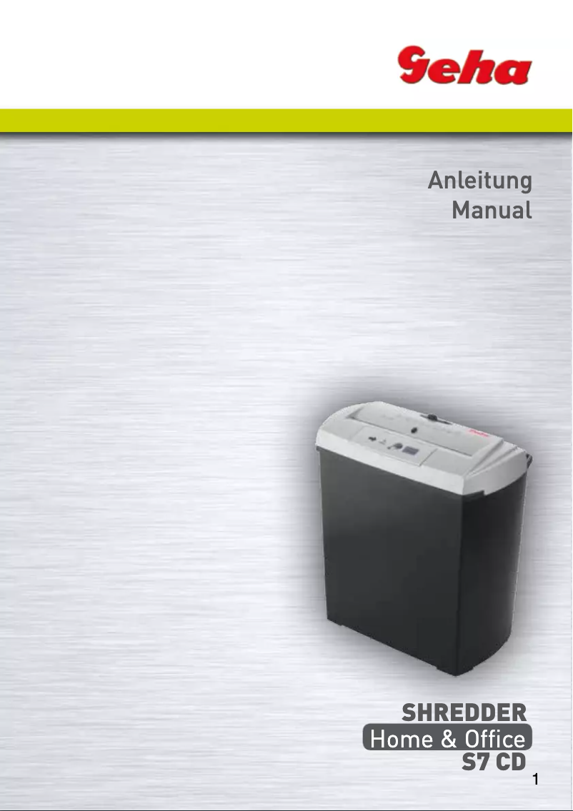 First page image of the manual for Home & Office S7 CD